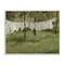 Stupell Industries Soothing Yard Clothesline Scene Black Framed Giclee Art